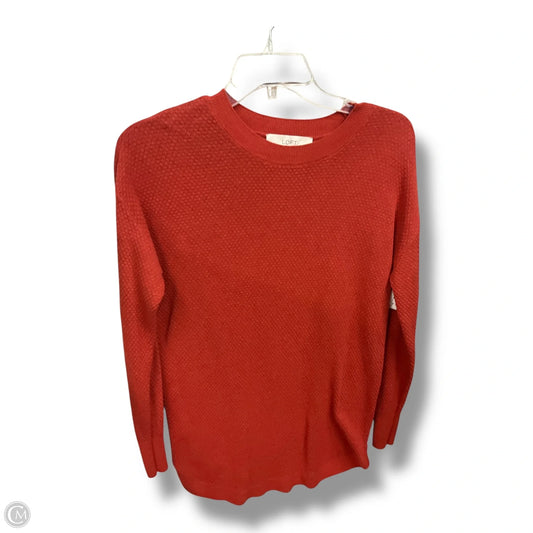 Top Long Sleeve By Loft In Orange, Size: Xs