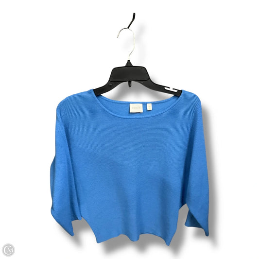 Top 3/4 Sleeve By Cyrus In Blue, Size: Xs