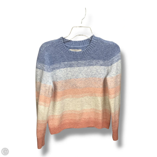 Sweater By Loft In Pink & Purple, Size: S