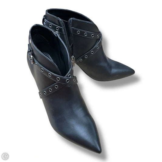 Boots Ankle Heels By Nine West In Black, Size: 8.5