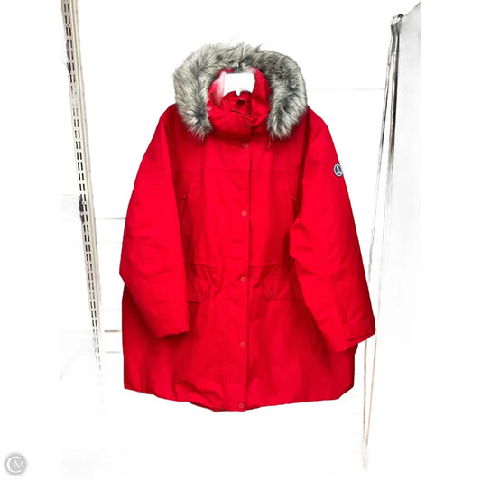 Coat Parka By Lands End In Red, Size: 3x