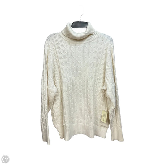 Sweater By St Johns Bay In Cream, Size: 3x