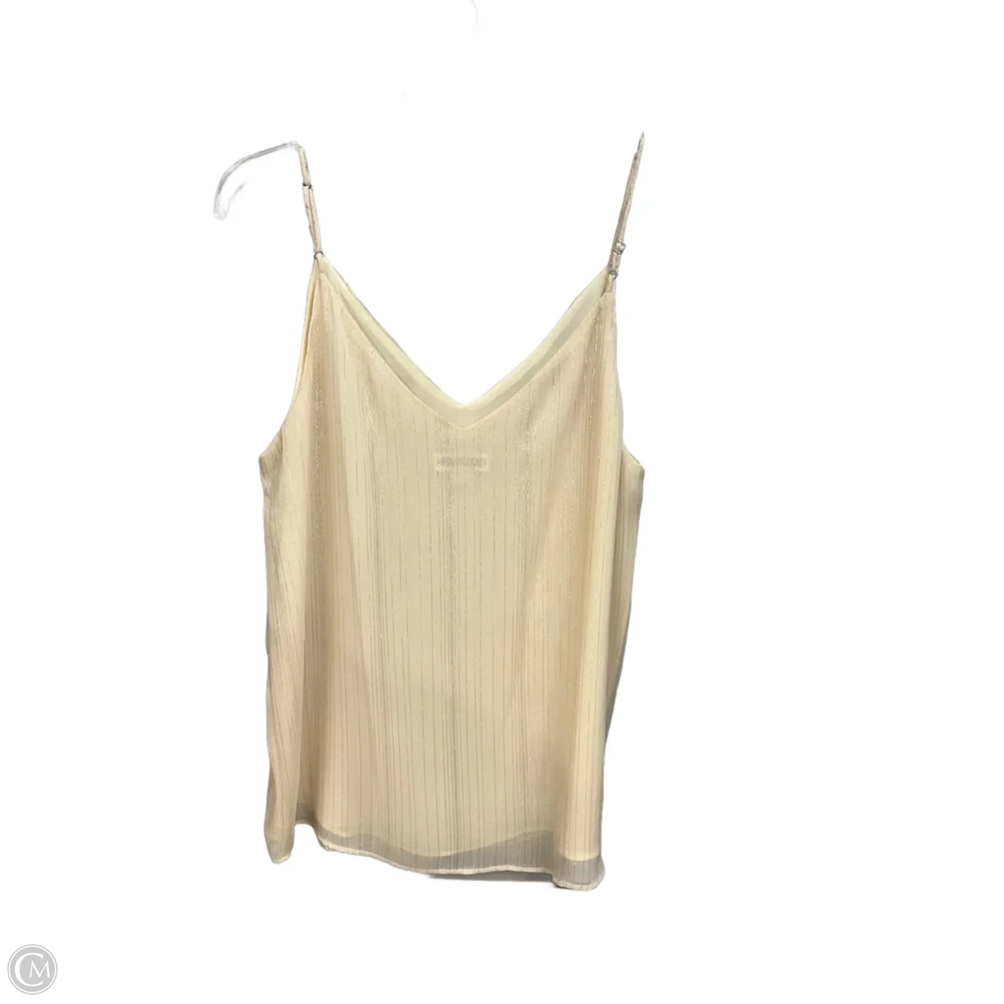 Top Sleeveless By Calvin Klein In Cream, Size: S