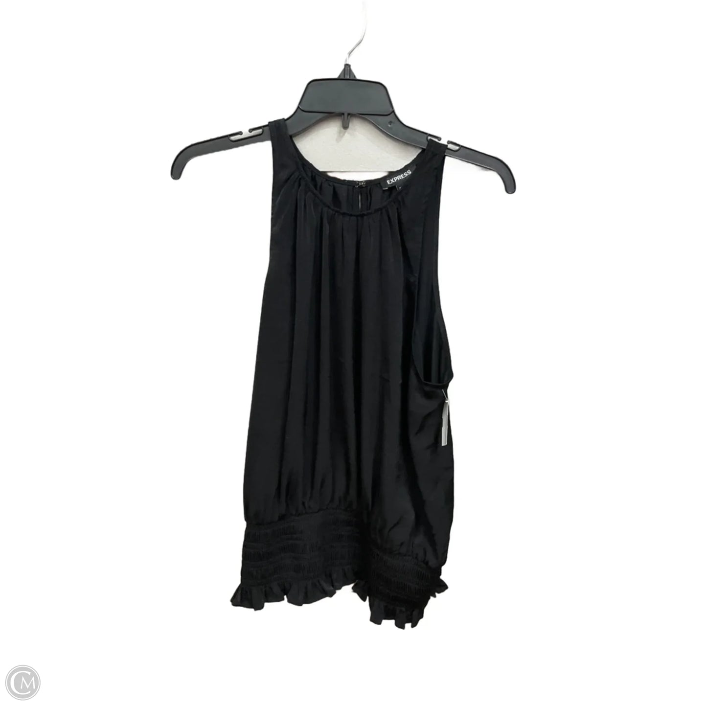 Top Sleeveless Basic By Express In Black, Size: L