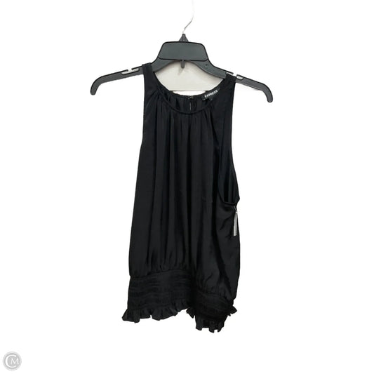 Top Sleeveless Basic By Express In Black, Size: L
