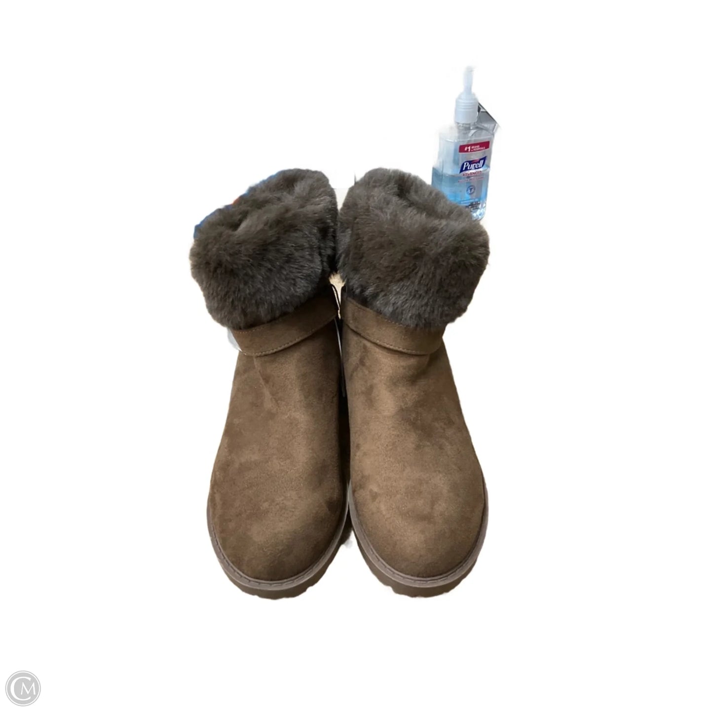 Boots Ankle Heels By Cme In Brown, Size: 9