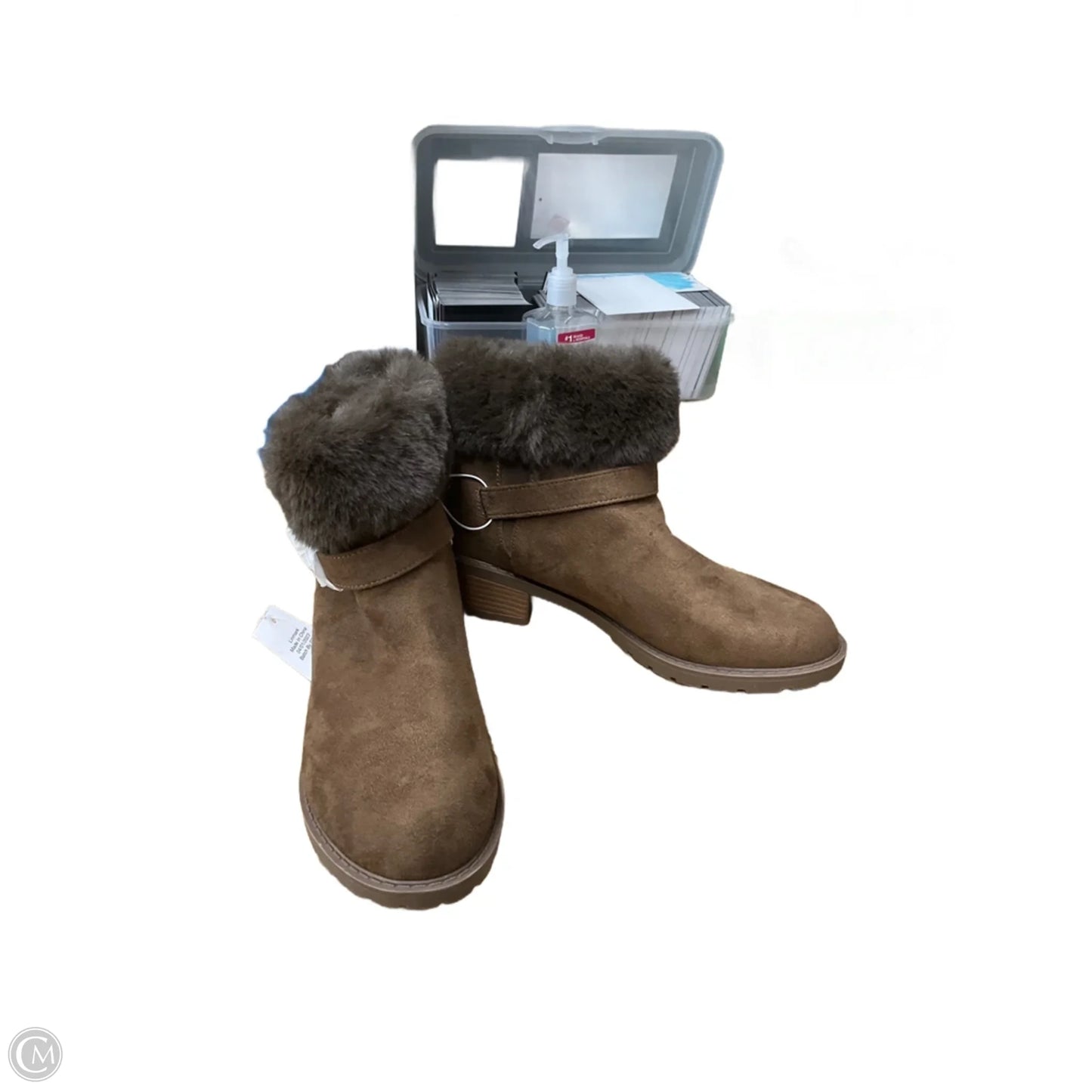 Boots Ankle Heels By Cme In Brown, Size: 9