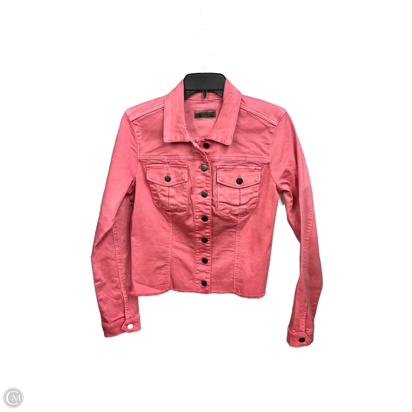 Jacket Denim By Kut In Pink Denim, Size: M