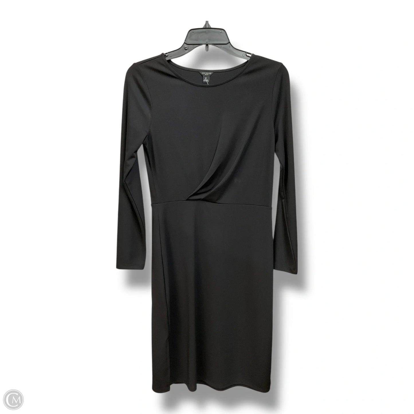Dress Casual Midi By Ann Taylor In Black, Size: S