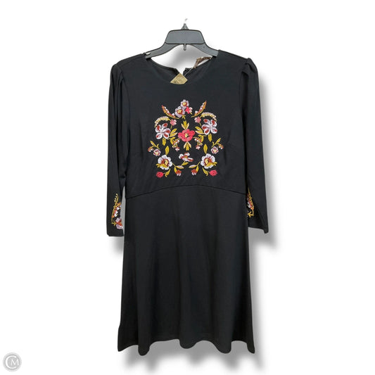 Dress Casual Midi By Loft In Black, Size: M