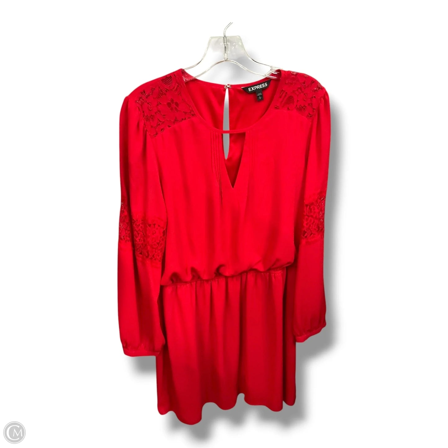 Dress Casual Short By Express In Red, Size: L