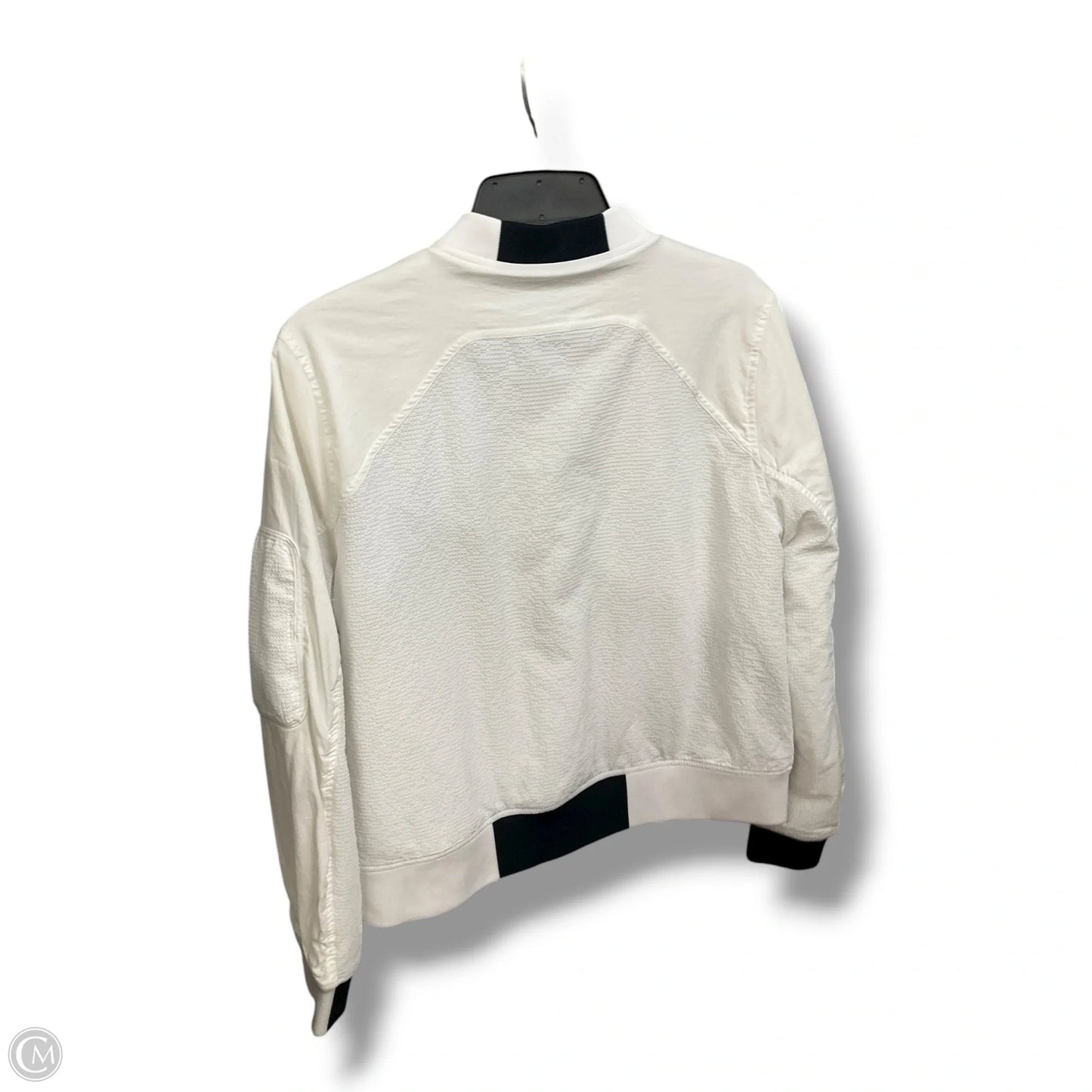 Athletic Jacket By Under Armour In White, Size: L