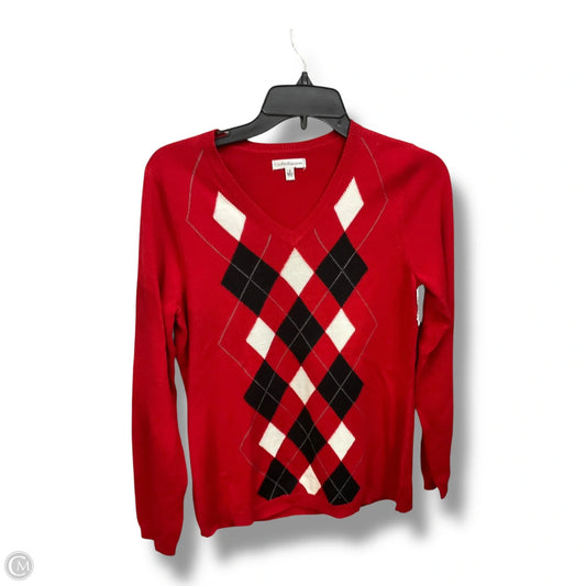 Top Long Sleeve By Croft And Barrow In Red, Size: S