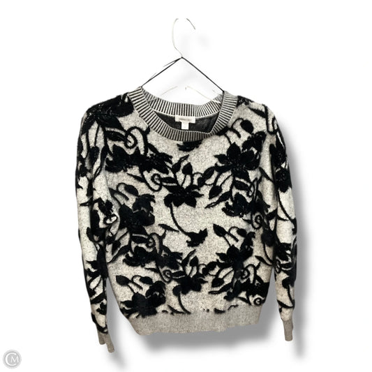 Sweater By Clothes Mentor In Black & Grey, Size: S