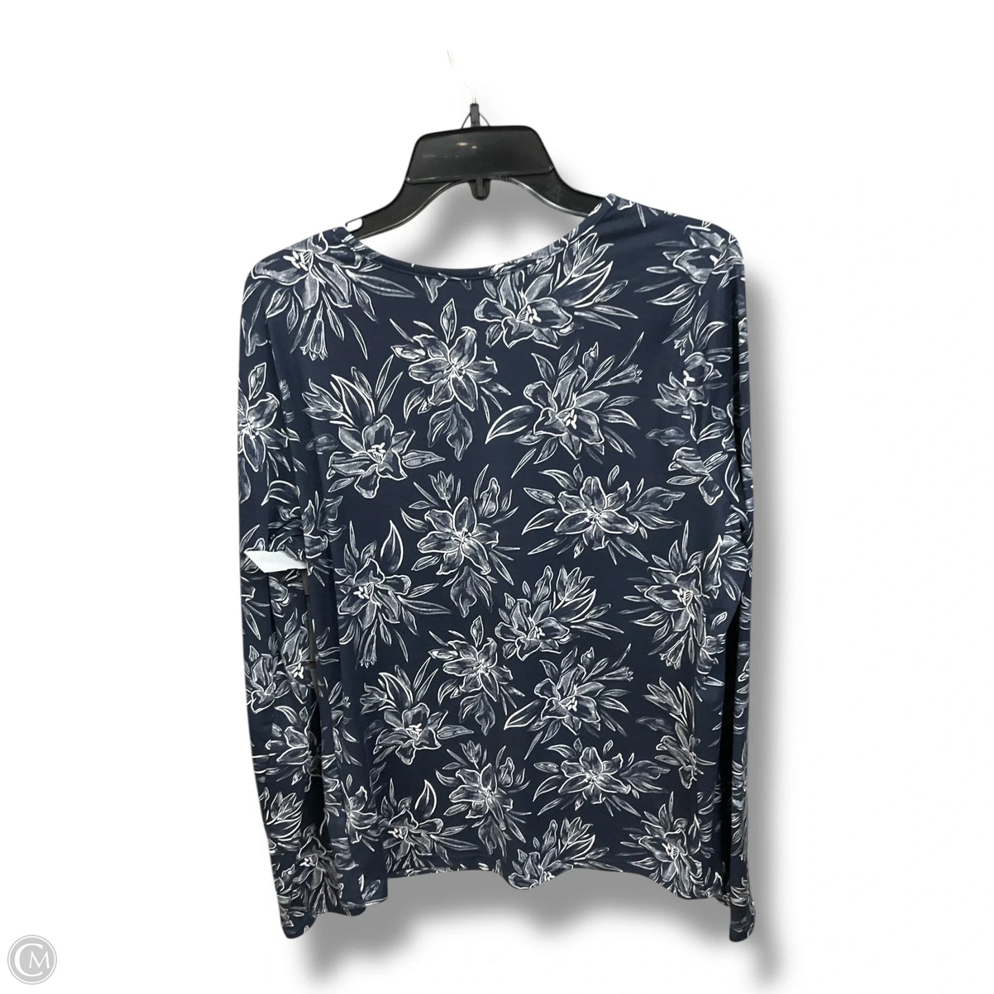Top Long Sleeve By Hang Ten In Floral Print, Size: Xxl