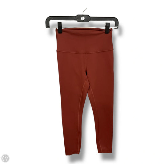 Athletic Capris By Lululemon In Bronze, Size: Xs