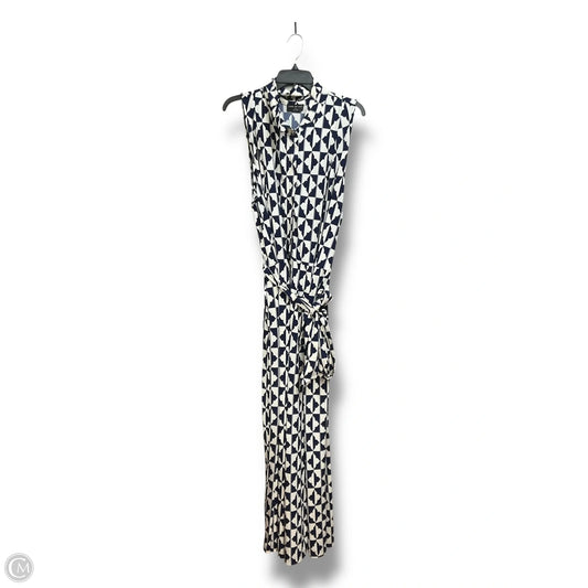 Jumpsuit By Lane Bryant In Blue & White, Size: 3x