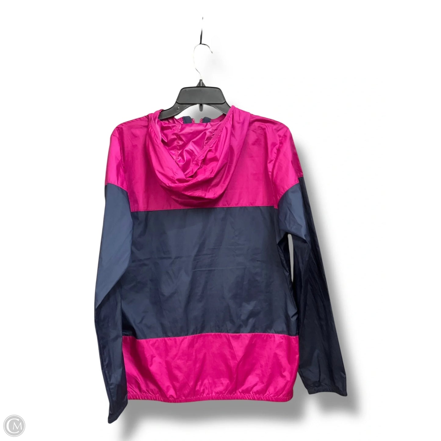 Jacket Windbreaker By Columbia In Grey & Pink, Size: Xl