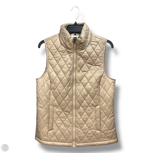 Vest Puffer & Quilted By Time And Tru In Cream, Size: Xs