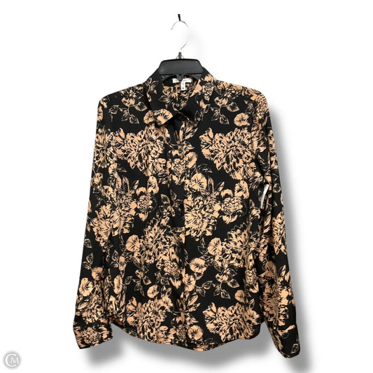 Blouse Long Sleeve By Maurices In Floral Print, Size: M