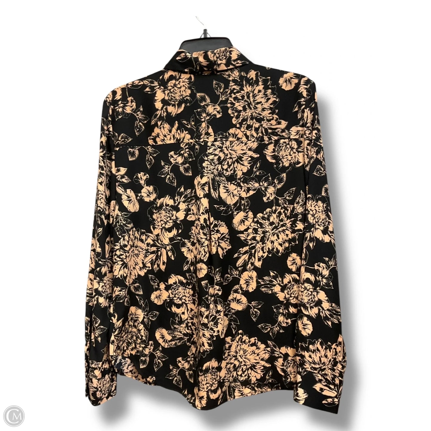 Blouse Long Sleeve By Maurices In Floral Print, Size: M