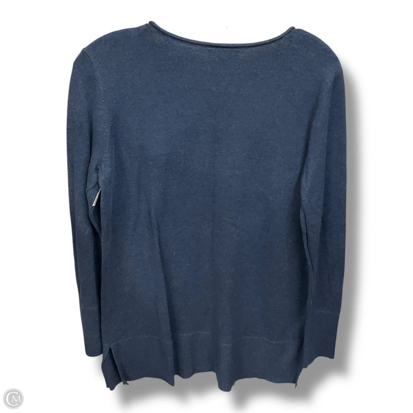 Top Long Sleeve Basic By Loft In Blue, Size: M