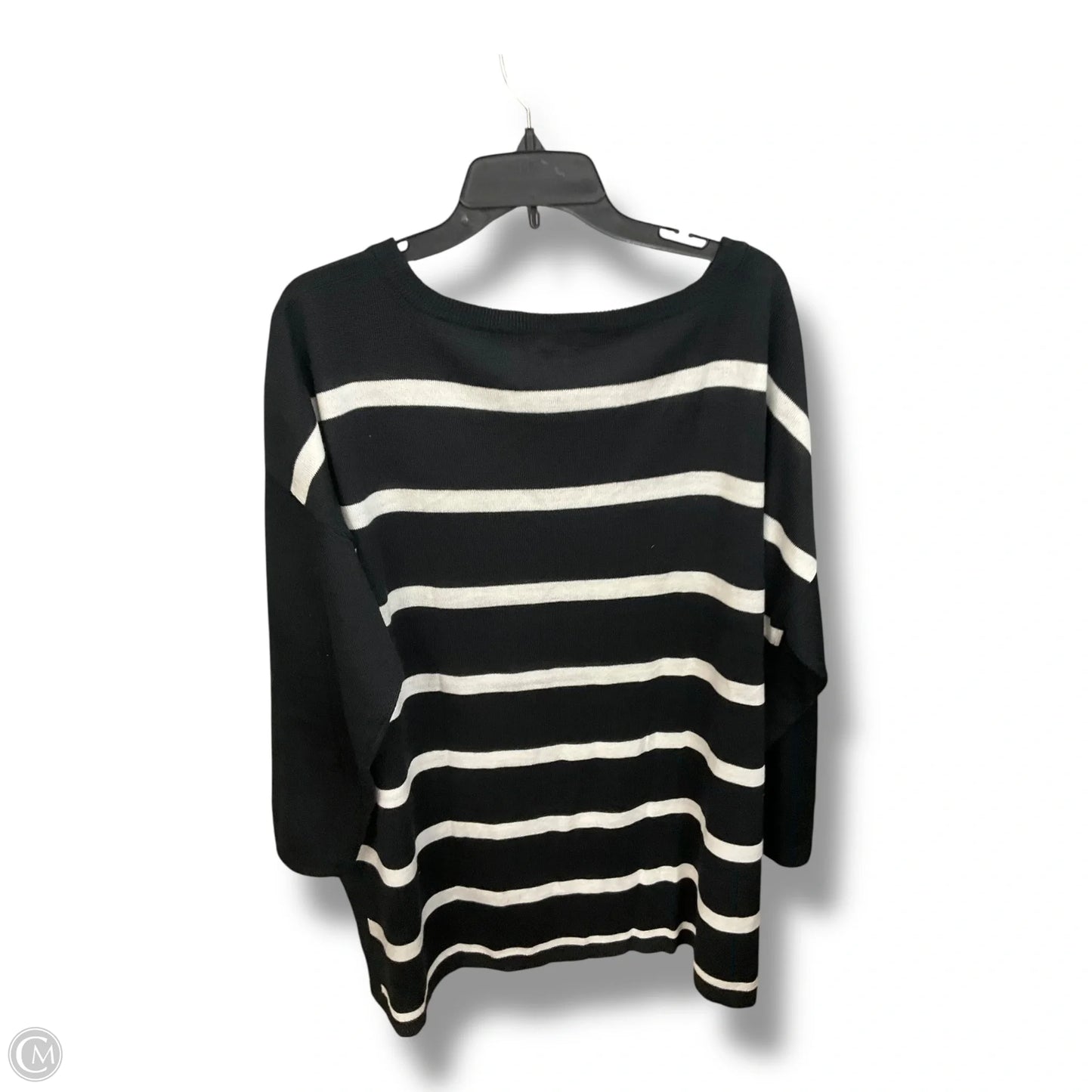 Sweater By Clothes Mentor In Striped Pattern, Size: 1x