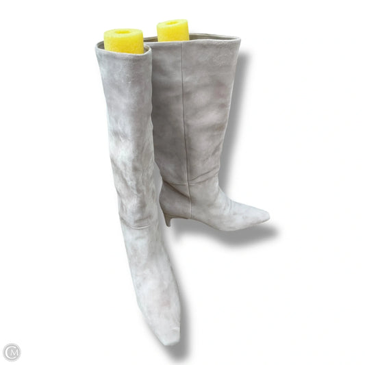 Boots Mid-calf Heels By Steve Madden In Beige, Size: 8.5