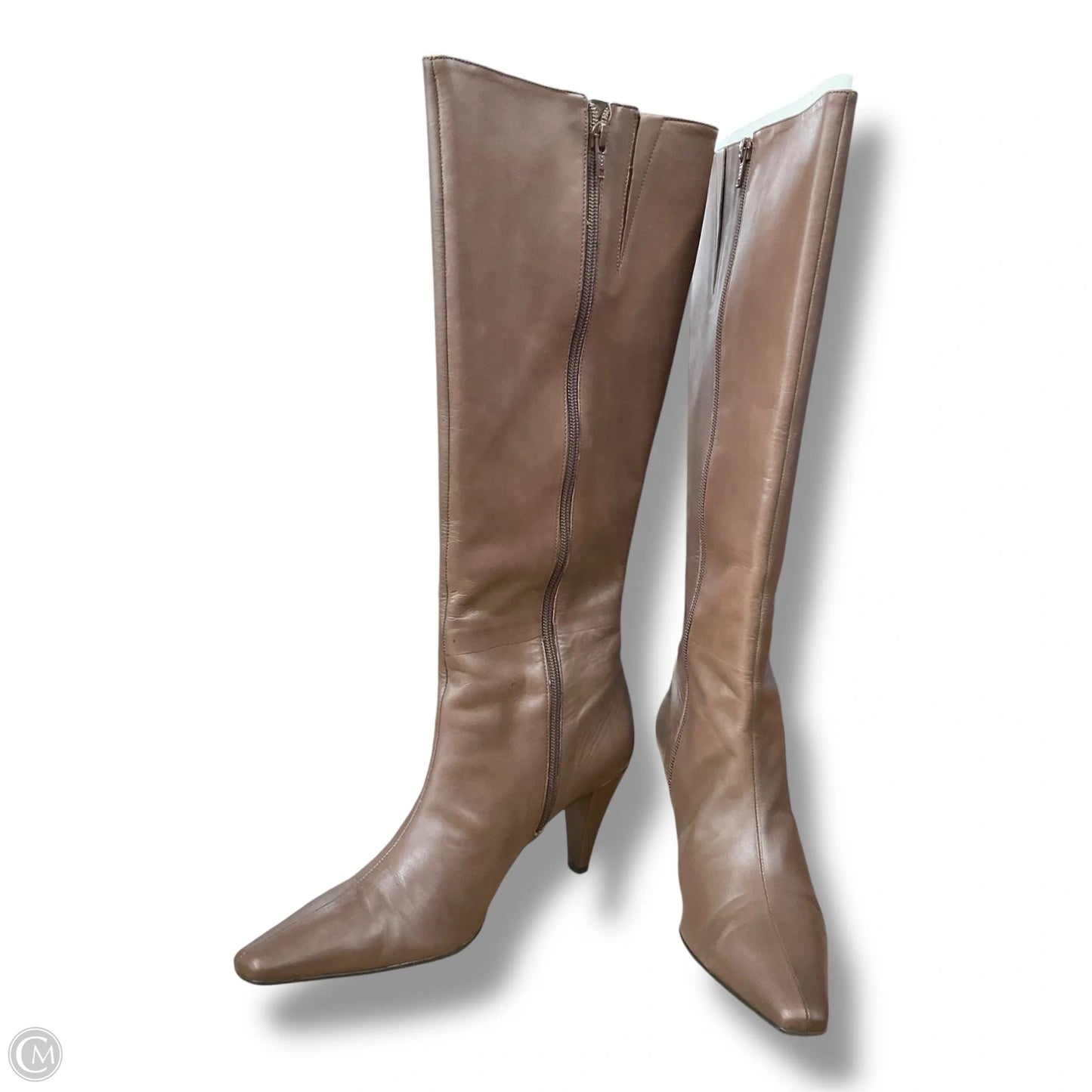 Boots Mid-calf Heels By Antonio Melani In Brown, Size: 9