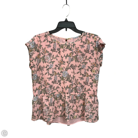Blouse Sleeveless By Loft In Floral Print, Size: Xs