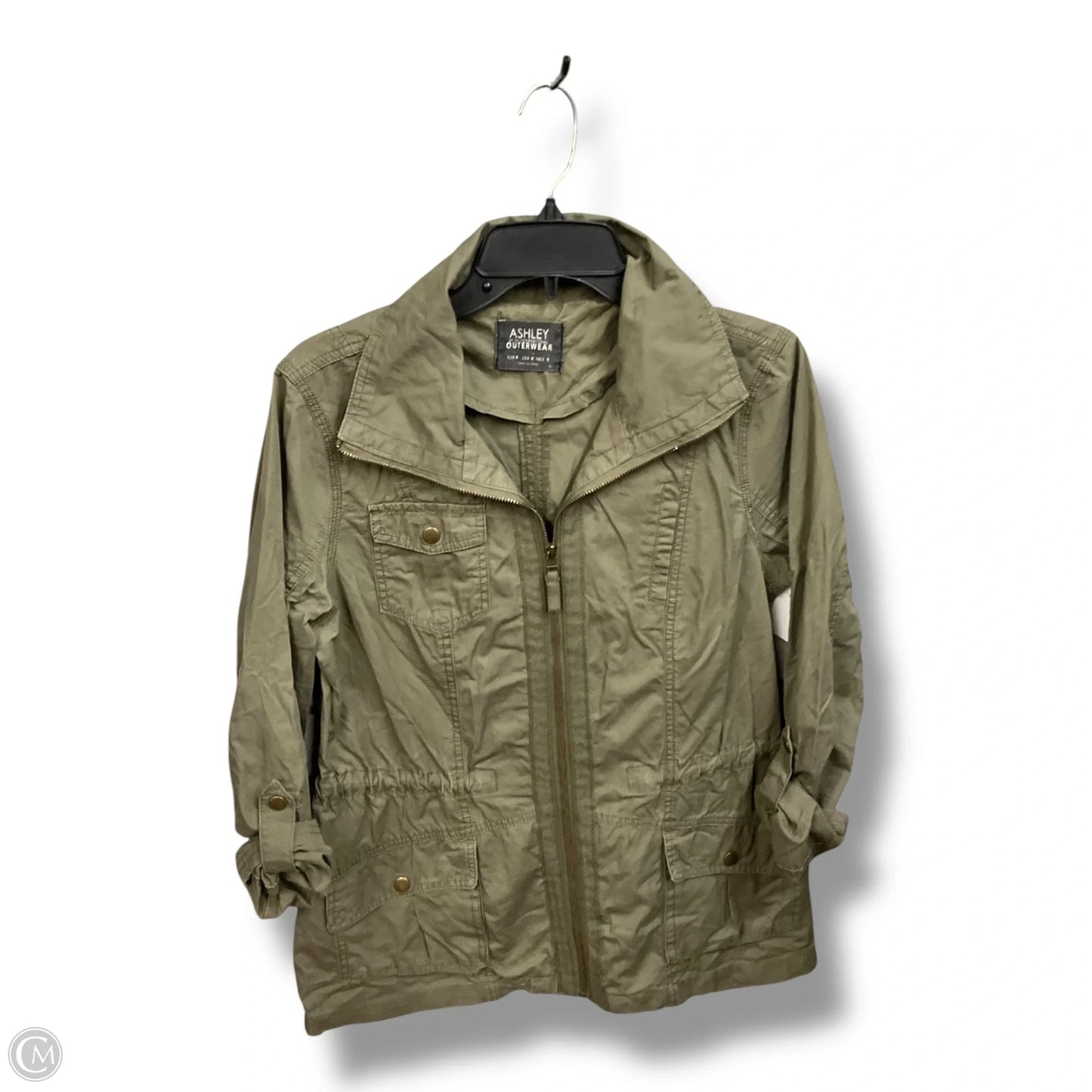 Jacket Utility By Clothes Mentor In Green, Size: M