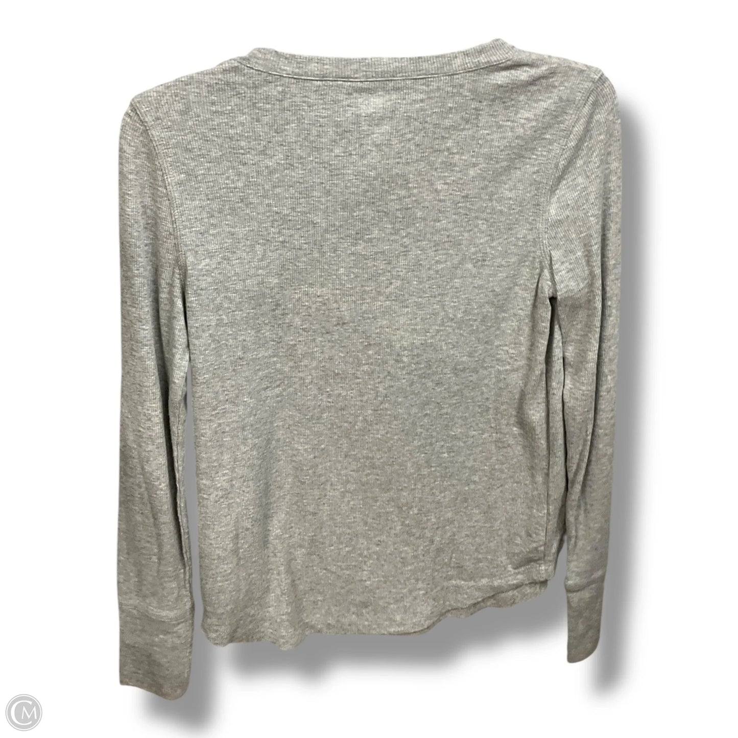 Top Long Sleeve Basic By Gap In Grey, Size: S