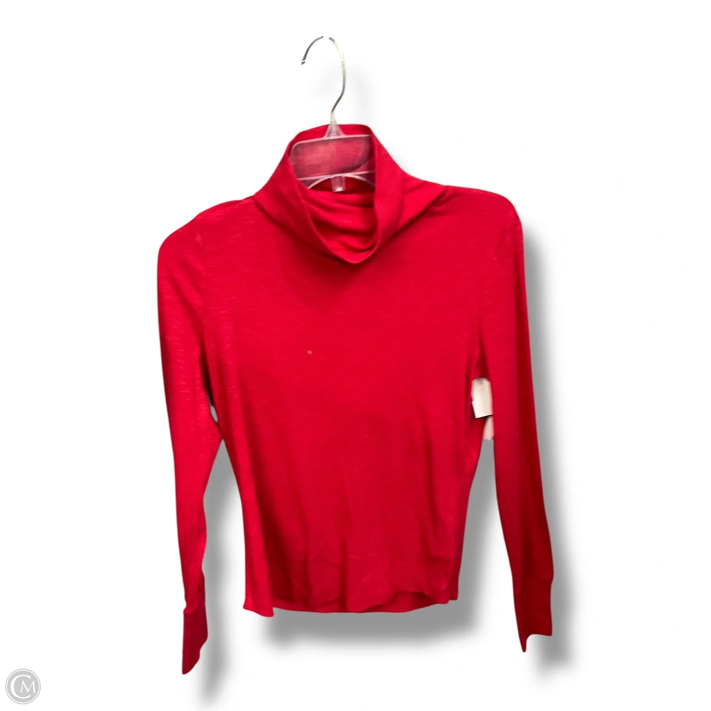 Top Long Sleeve Basic By Gap In Red, Size: S