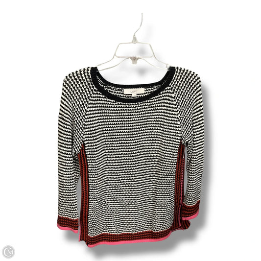 Top Long Sleeve By Loft In Striped Pattern, Size: S