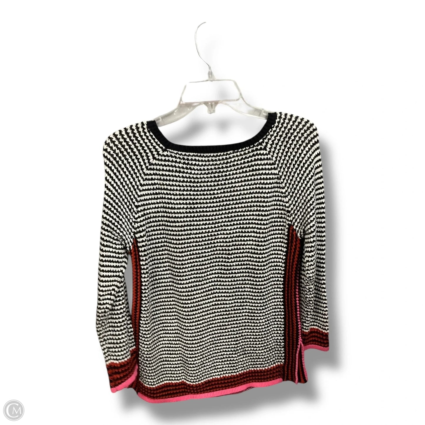 Top Long Sleeve By Loft In Striped Pattern, Size: S