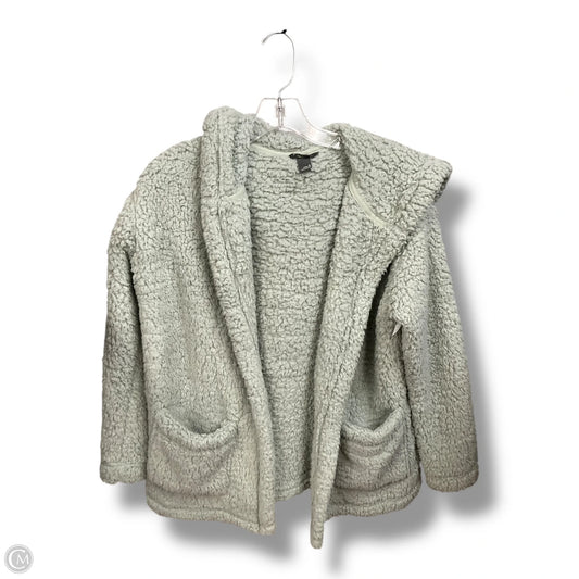 Jacket Faux Fur & Sherpa By Eddie Bauer In Green, Size: S