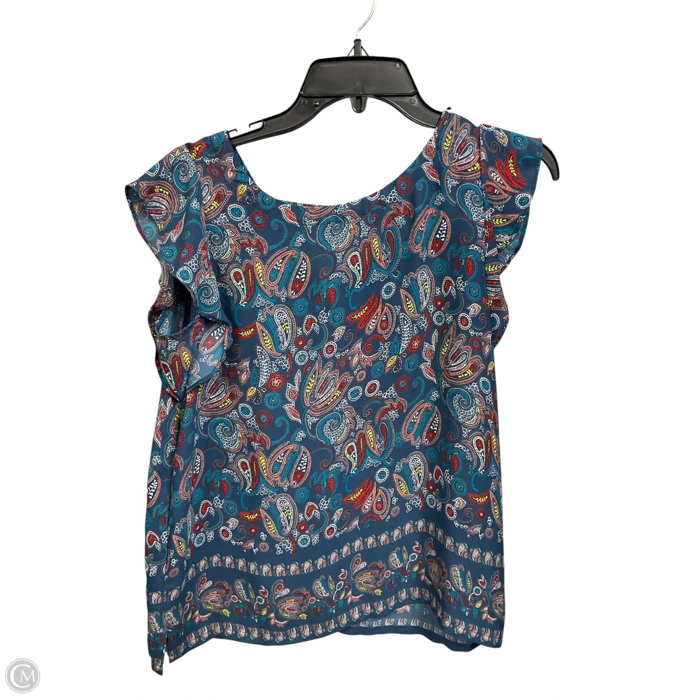Blouse Sleeveless By Loft In Paisley Print, Size: Xs