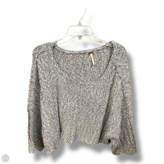 Sweater By Free People In Grey & White, Size: L