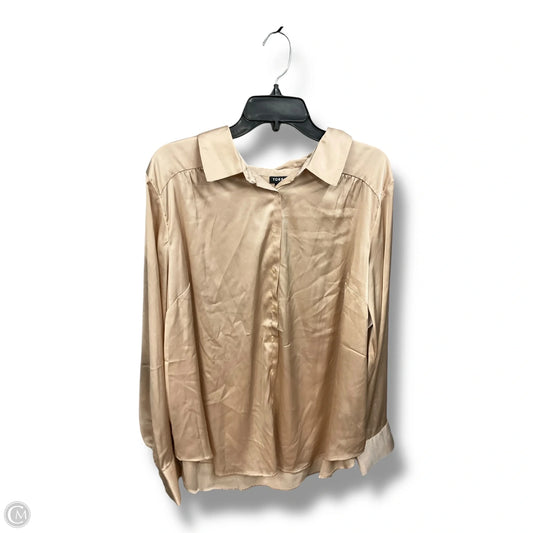 Blouse Long Sleeve By Torrid In Beige, Size: 2x
