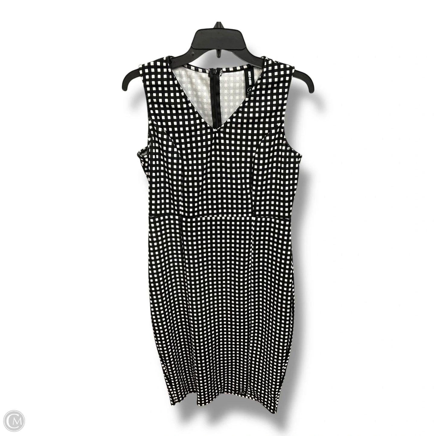 Dress Casual Midi By Agnes & Dora In Black & White, Size: L