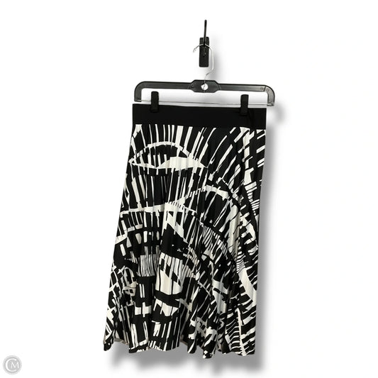 Skirt Midi By Covington In Black & White, Size: Sp