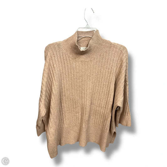 Top 3/4 Sleeve Basic By Loft In Beige, Size: M