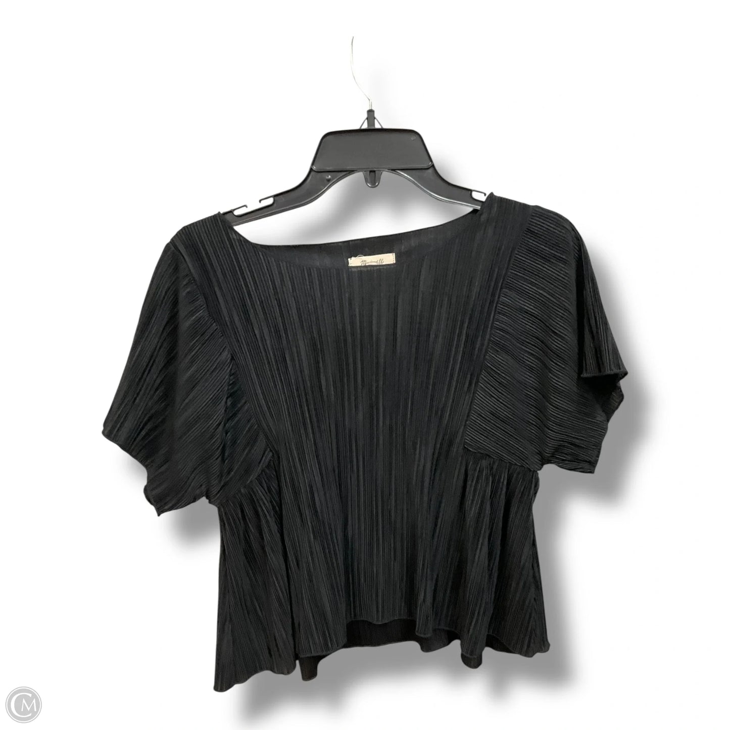 Top Short Sleeve Basic By Madewell In Black, Size: S