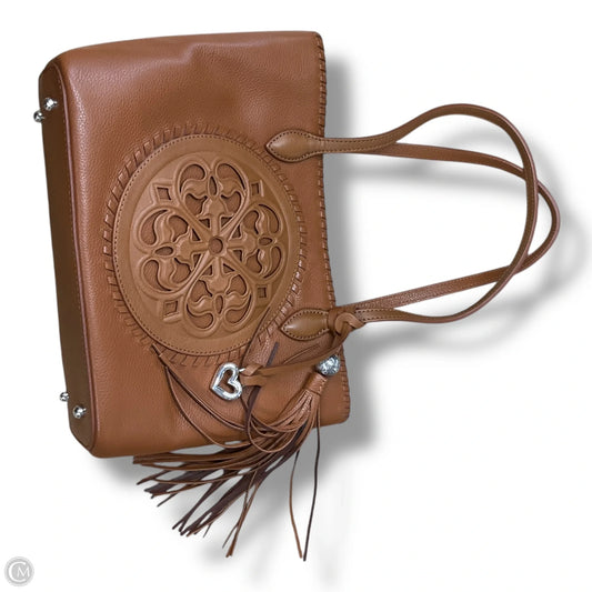 Handbag Leather By Brighton, Size: Large