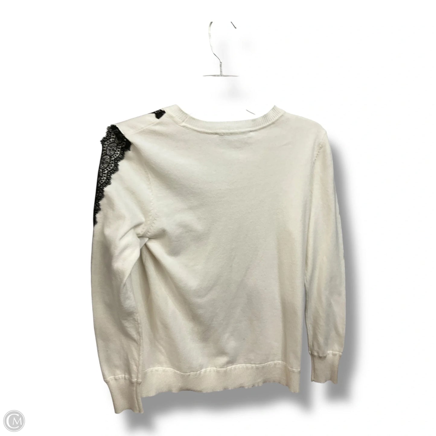Top Long Sleeve By Loft In Black & White, Size: S