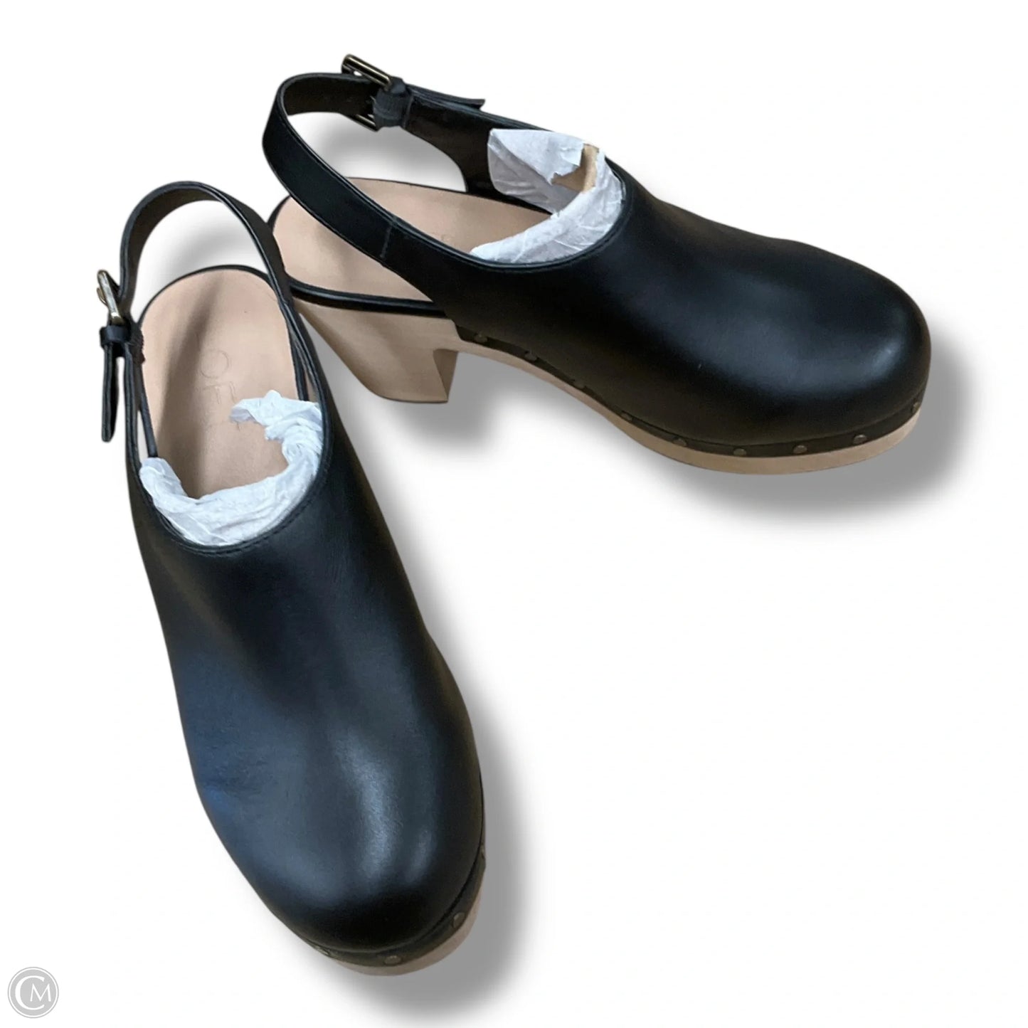 Shoes Heels Wedge By Loft In Black, Size: 7