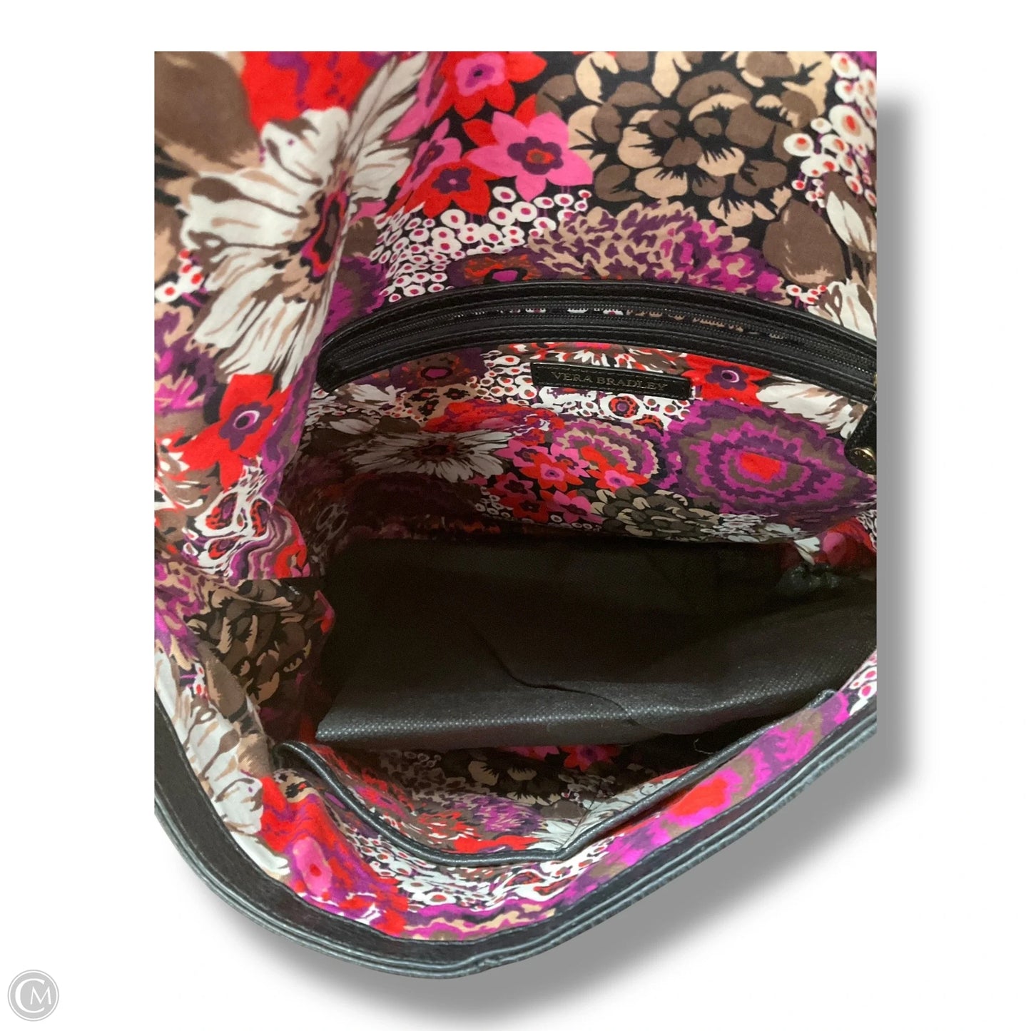 Handbag Leather By Vera Bradley, Size: Large
