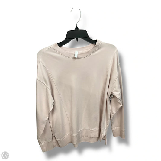 Athletic Sweatshirt Crewneck By Zella In Pink, Size: Xs
