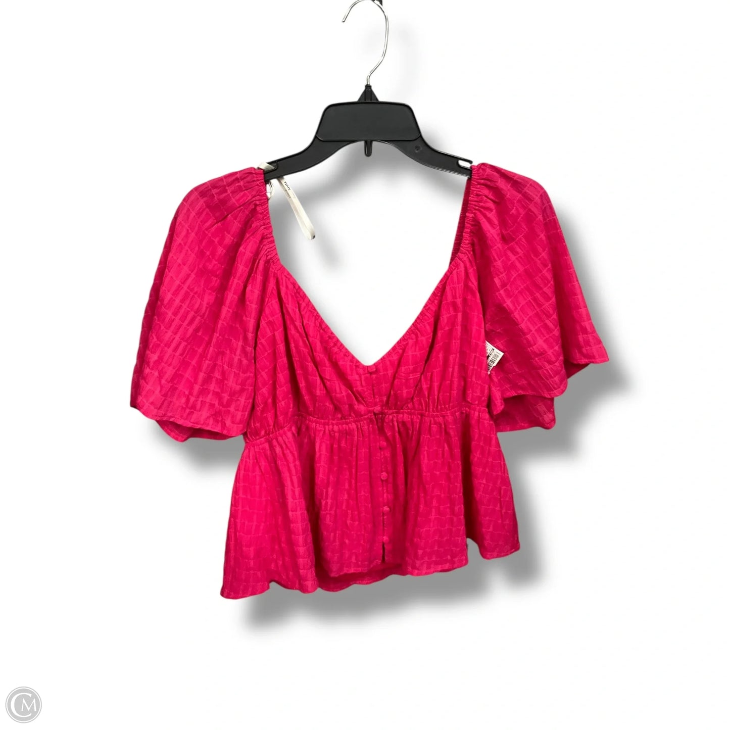 Top Short Sleeve By Arula In Pink, Size: Xl