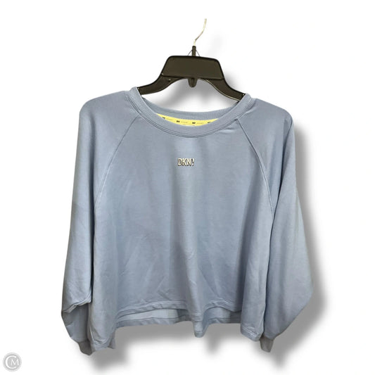 Top Long Sleeve Basic By Dkny In Blue, Size: L